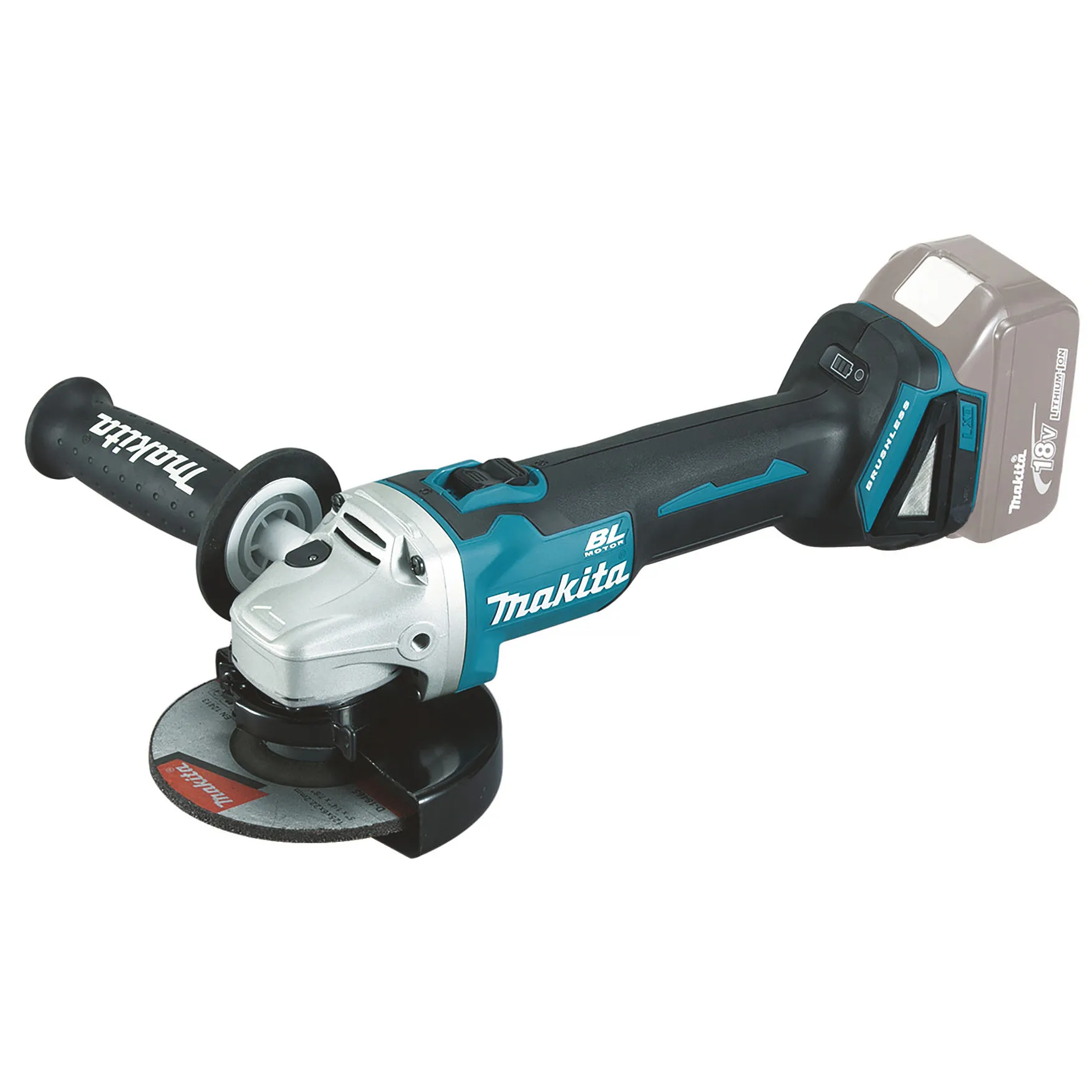 Vinkelslip LXT DGA506Z, 125 mm, utan batteri & laddare