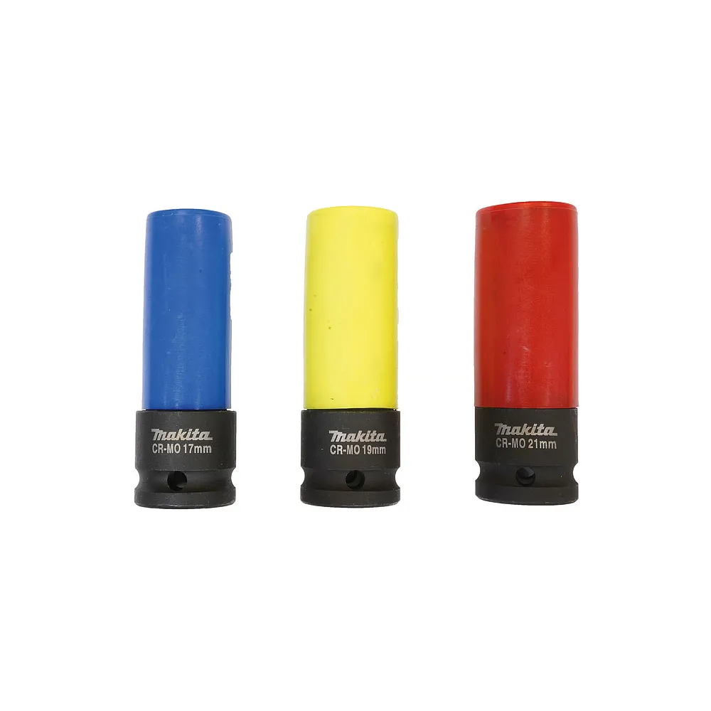Krafthylssats E-12354 1/2", 3-delar, 17, 19 & 21 mm