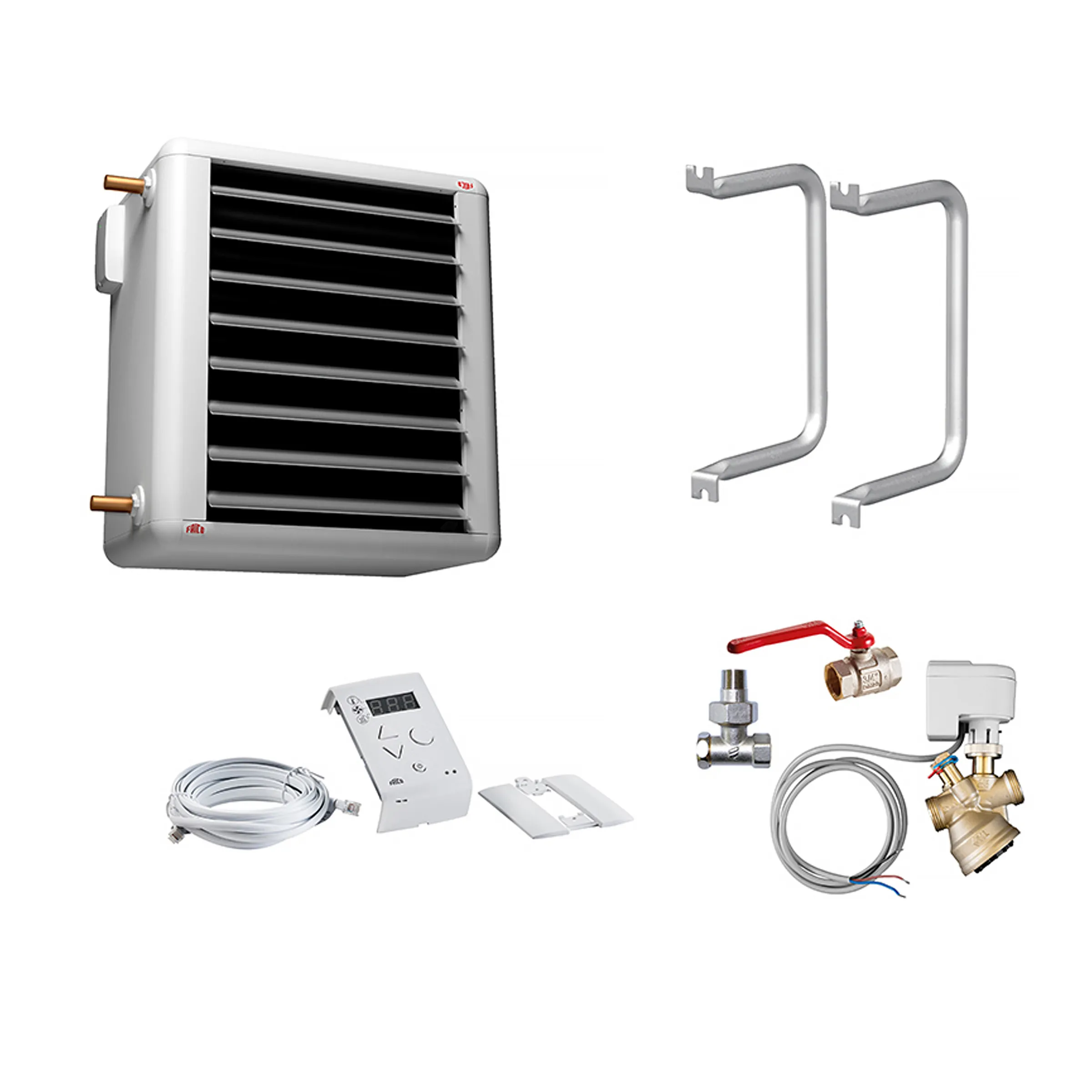 Fläktluftvärmare med installationskit SWH12Kit