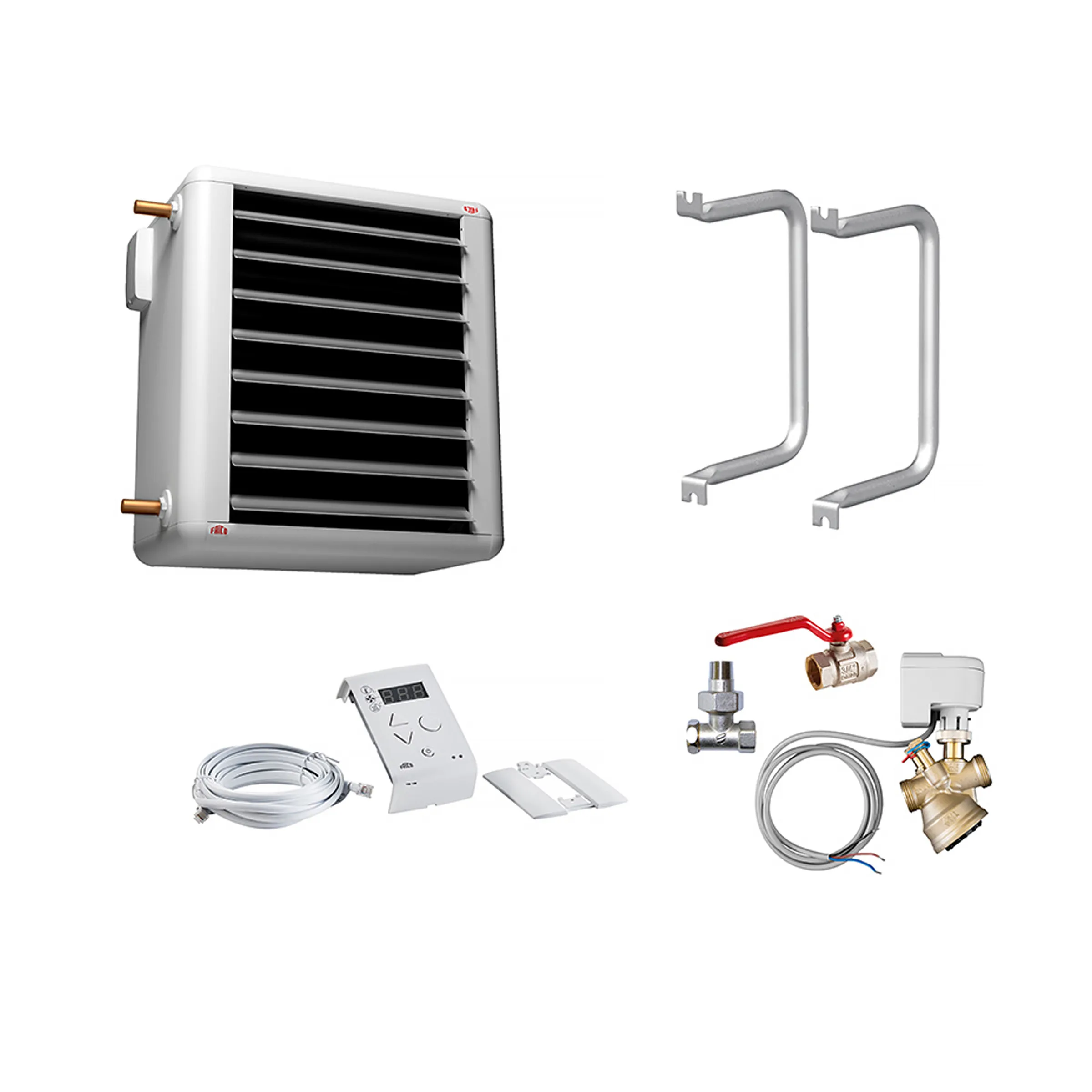Fläktluftvärmare med installationskit SWH02Kit