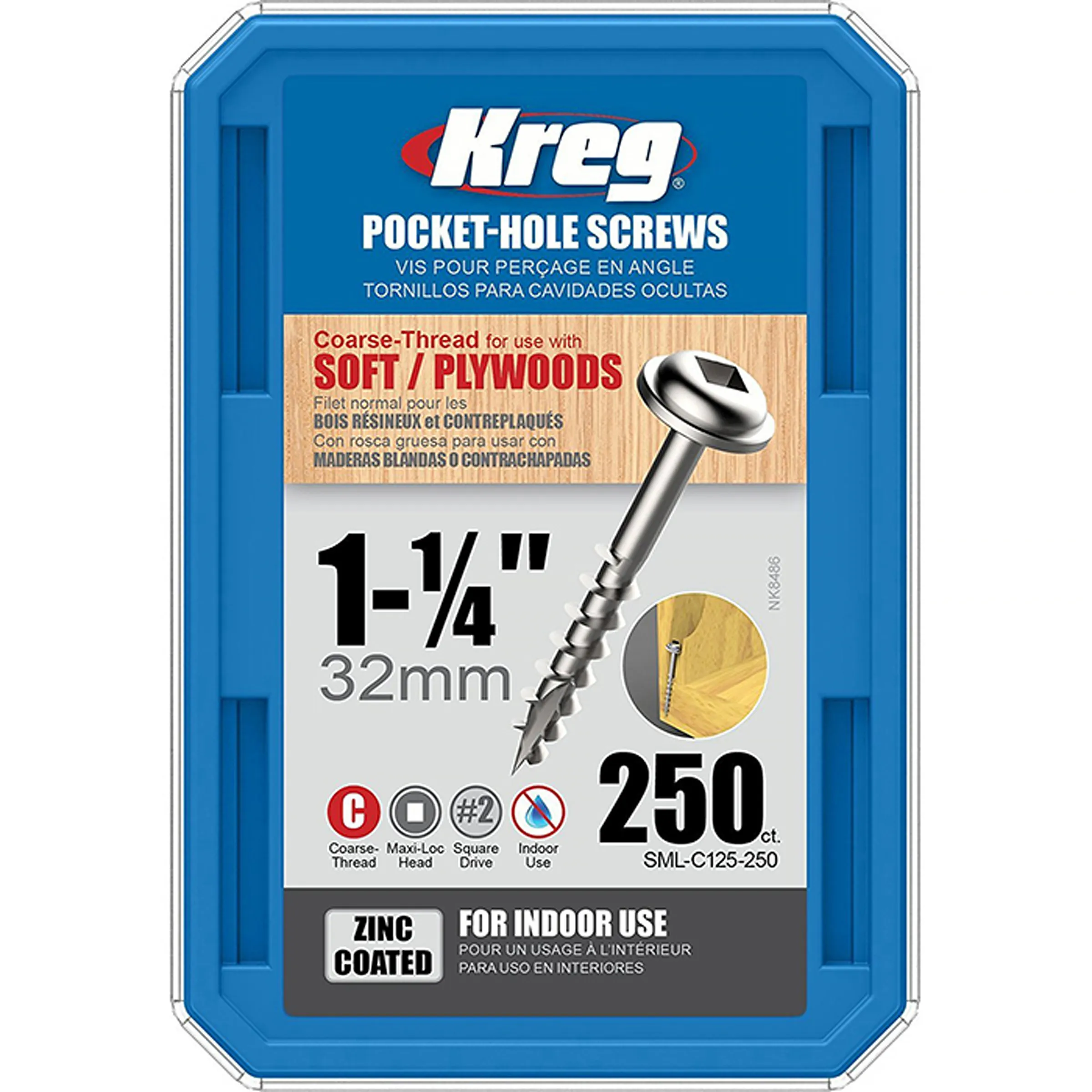 Skruv 250-pack 32 mm SML-C125-250