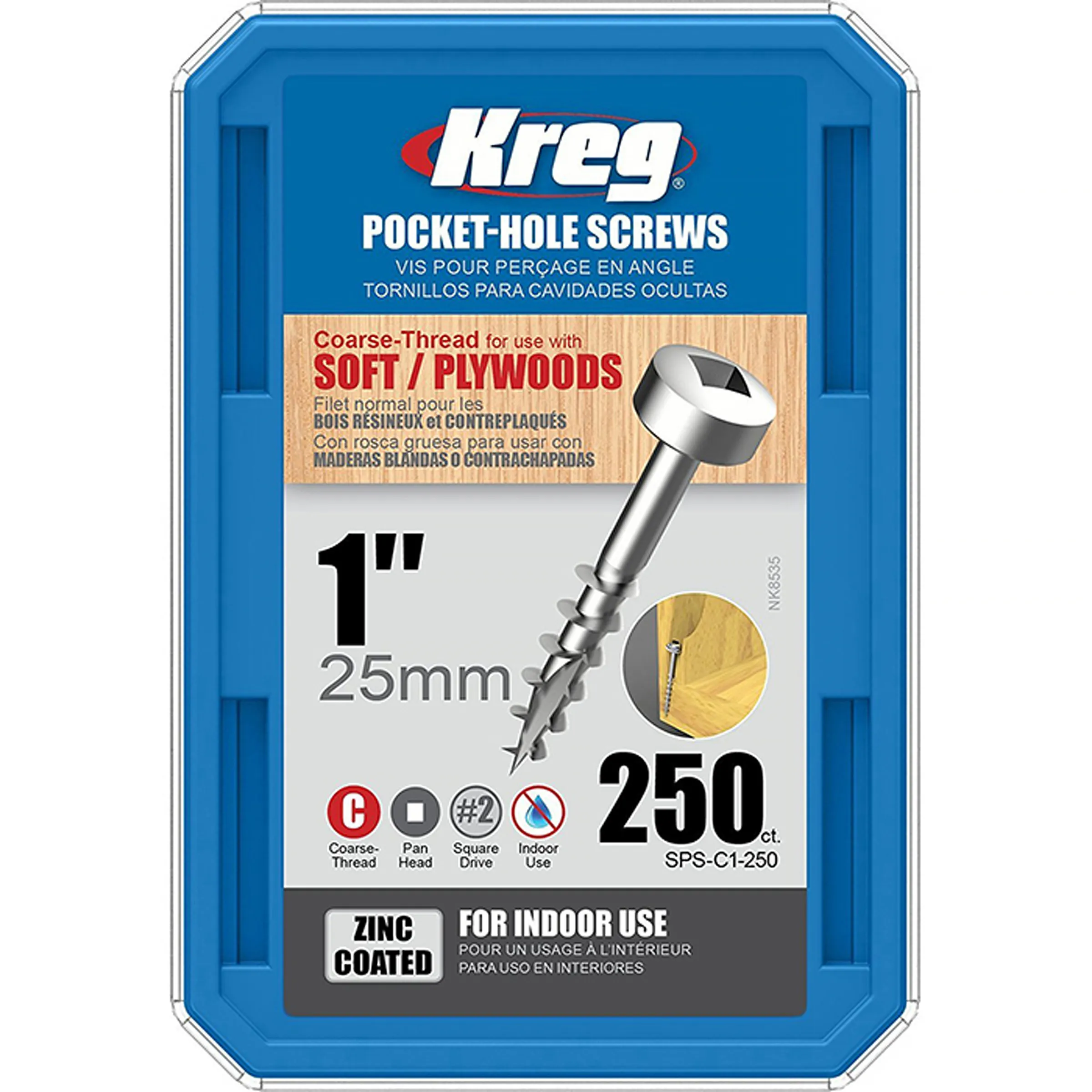 Skruv 250-pack 25 mm  SPS-C1-250