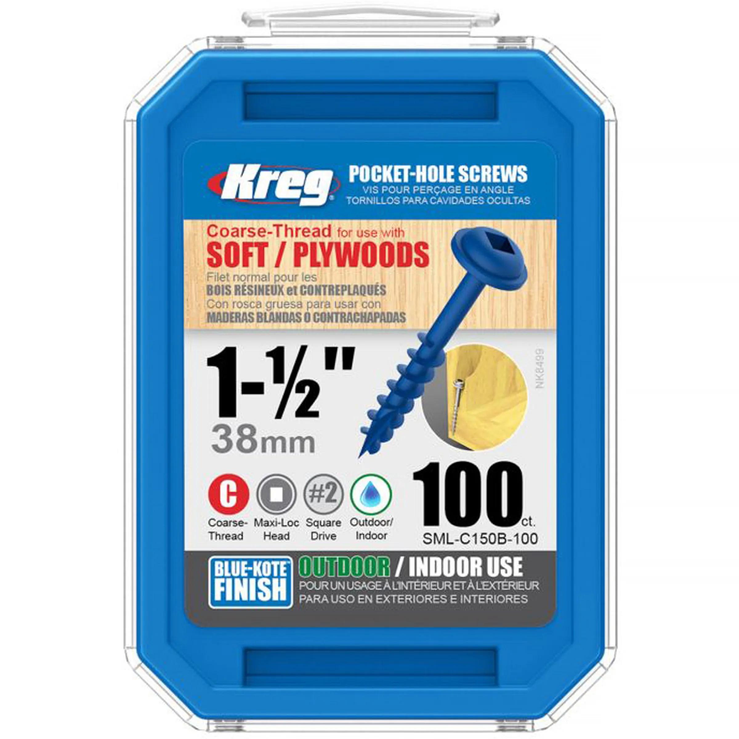 Skruv 100-pack 38 mm 