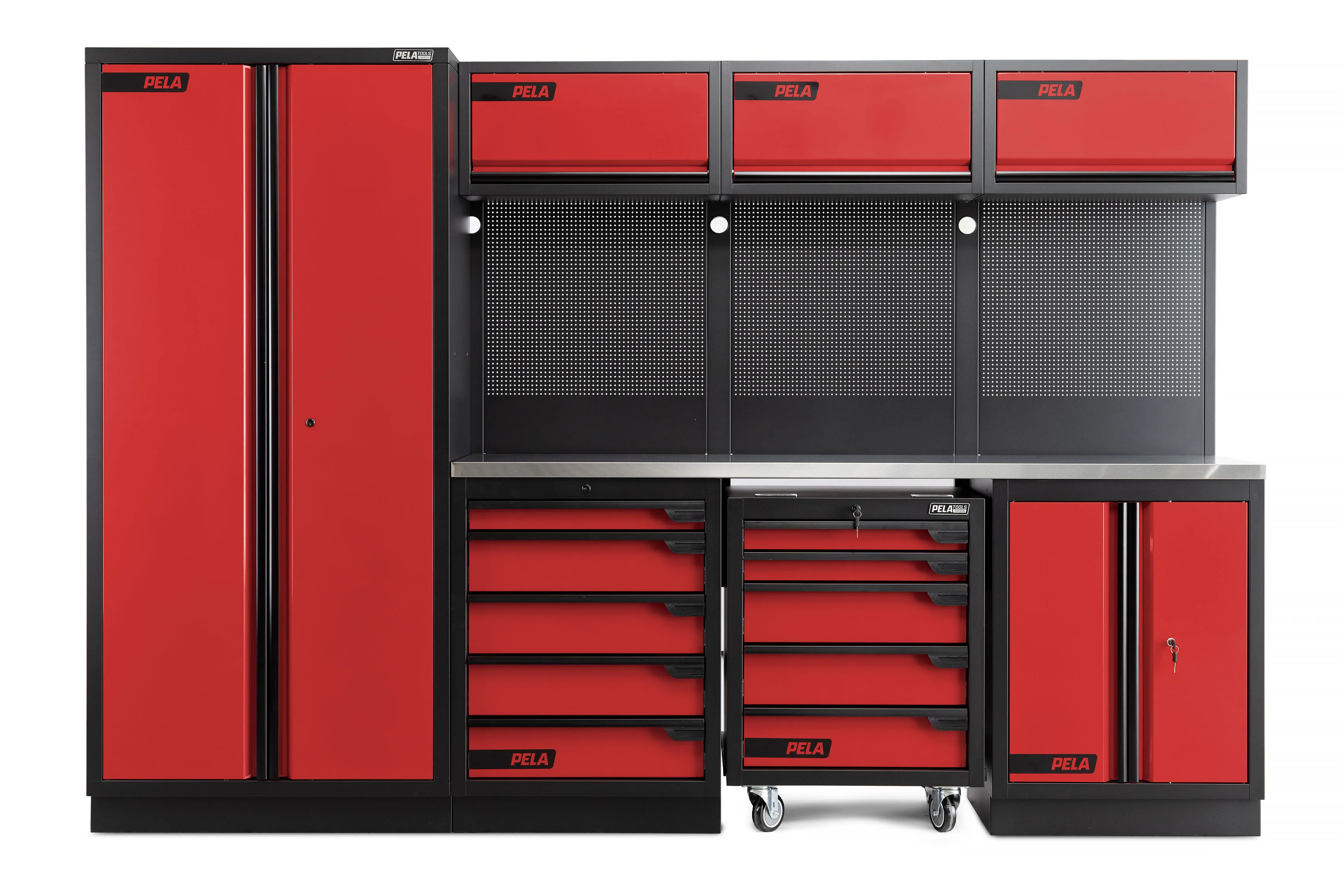 Garageinredning 2.0, röd/svart