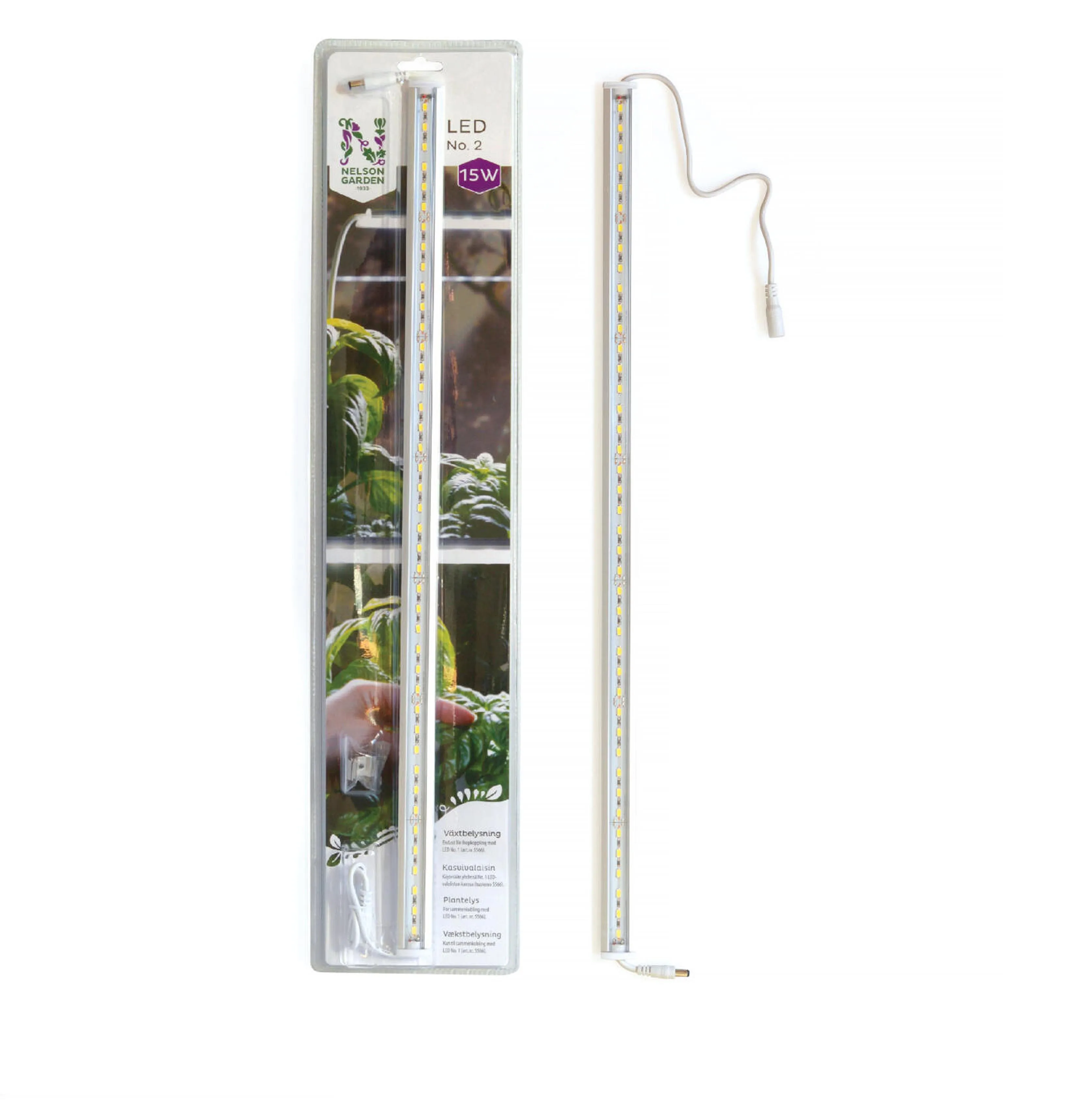 Led-växtbelysning,15 W, 60 cm