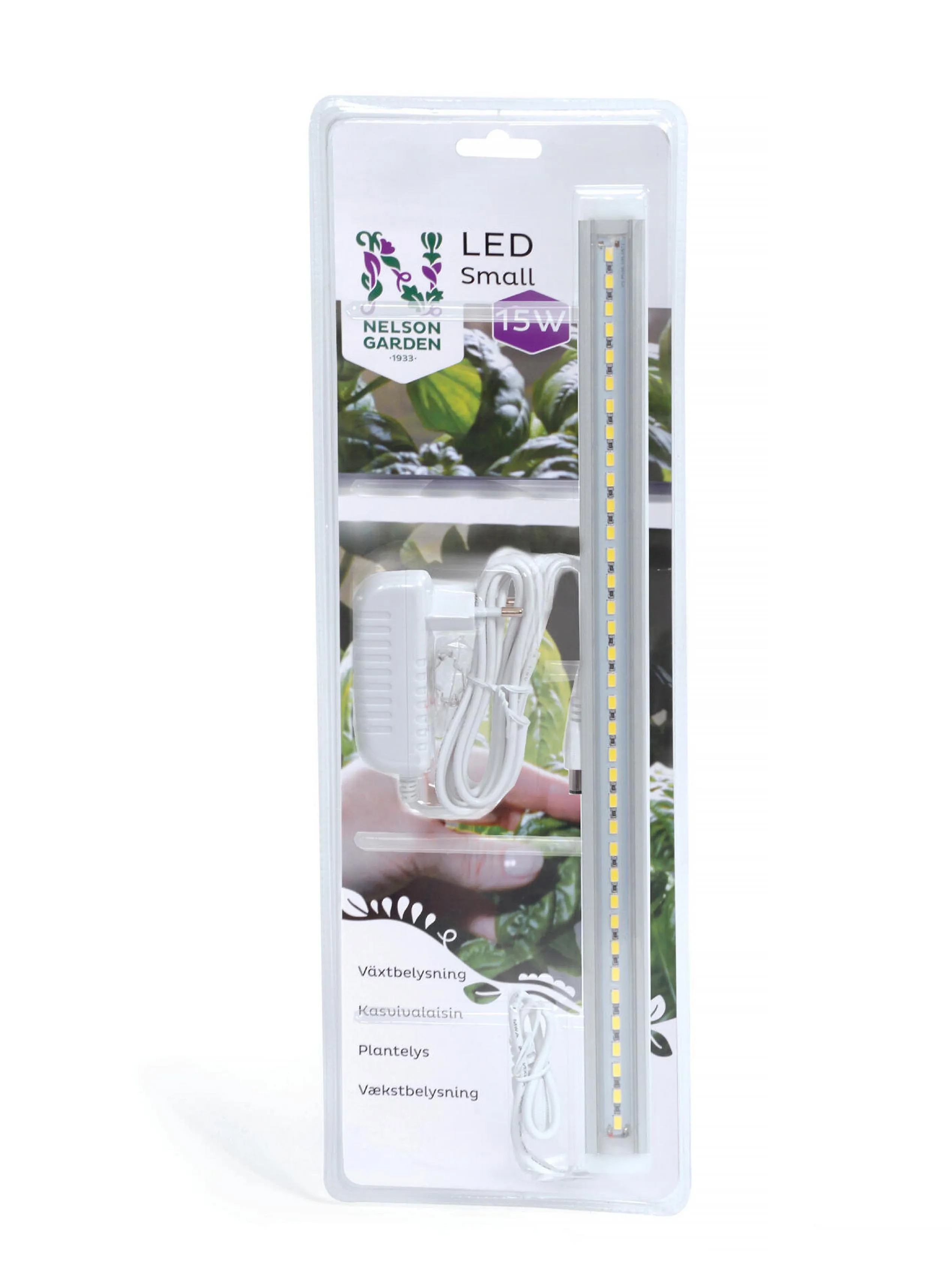 Led-växtbelysning, small, 15 W, med adapter