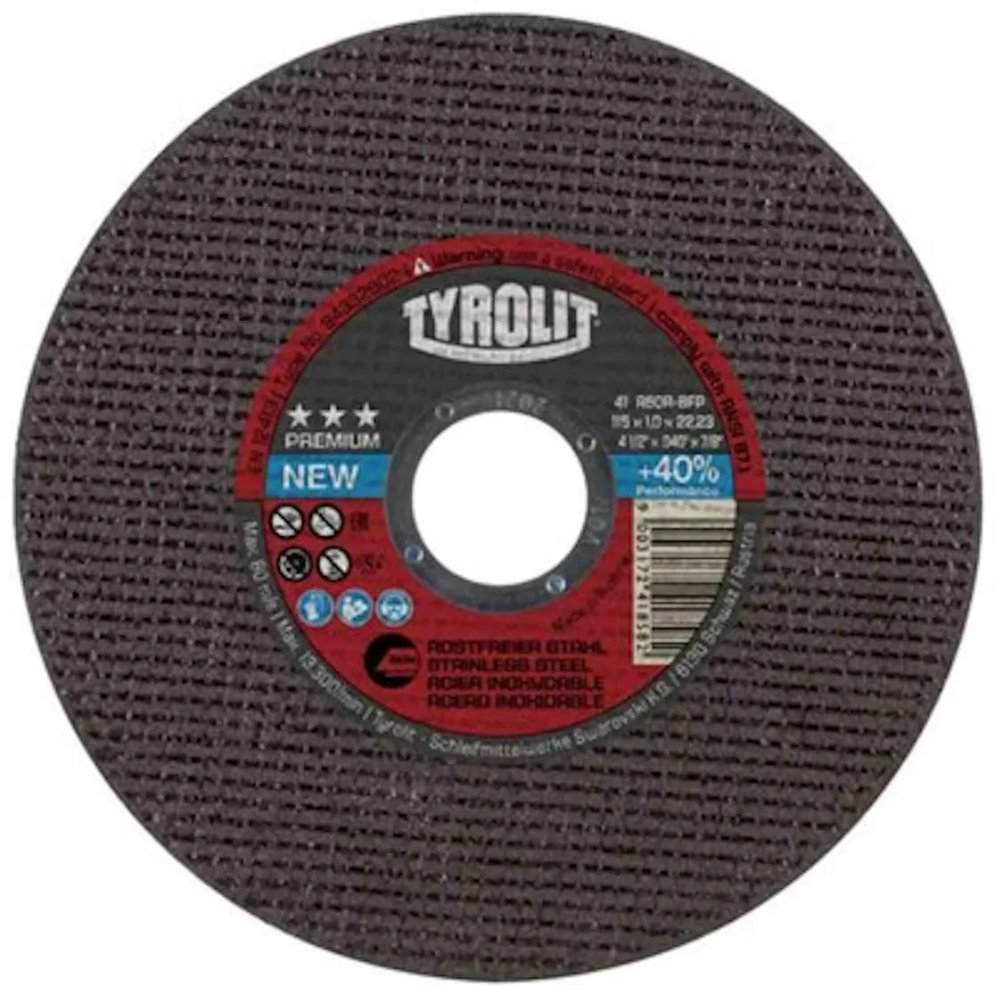 Kapskiva Premium Inox 125X1.6X22.23 A46R-BFP 41