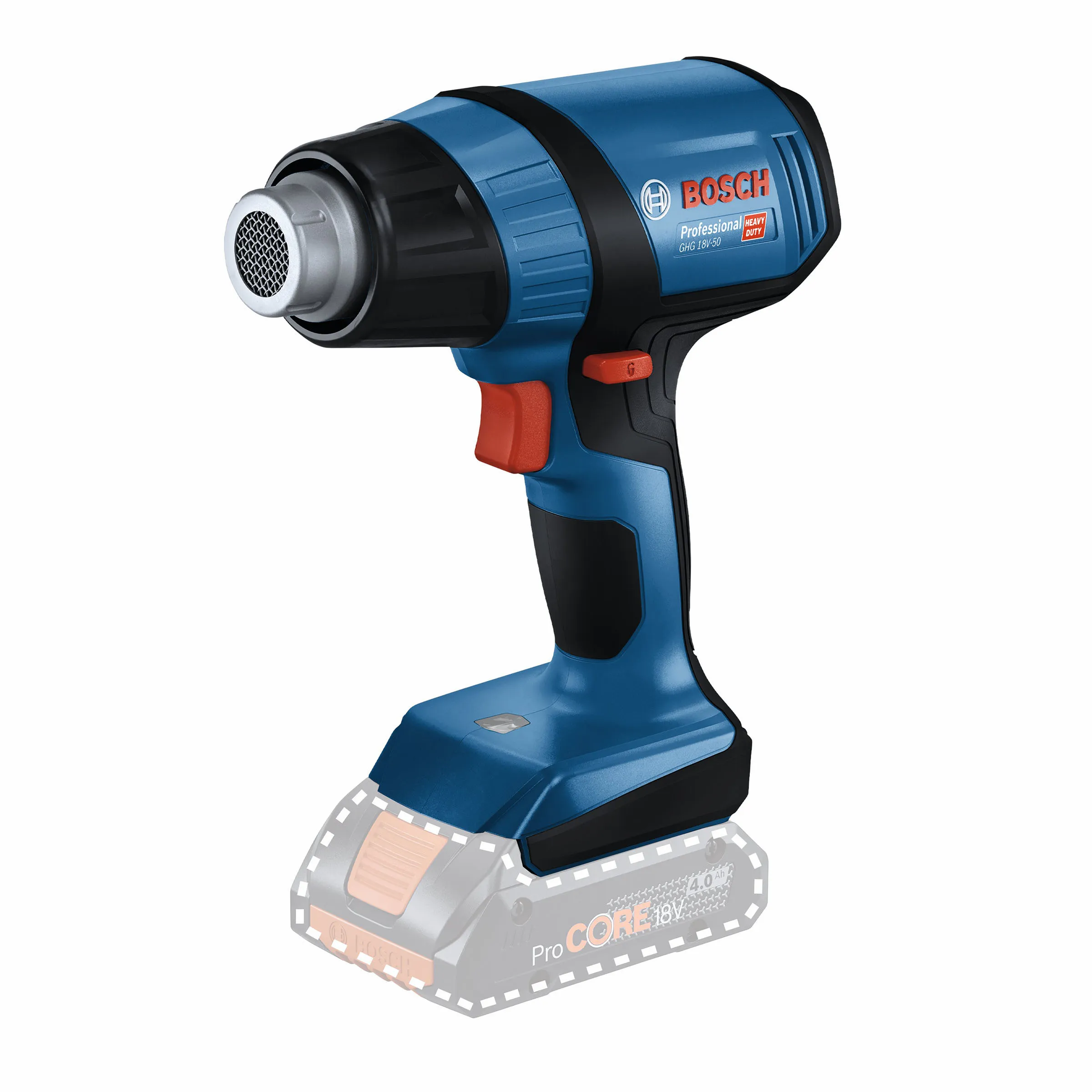 Varmluftspistol GHG 18V-5, 300-500 °C, 175 l/min, utan batteri & laddare