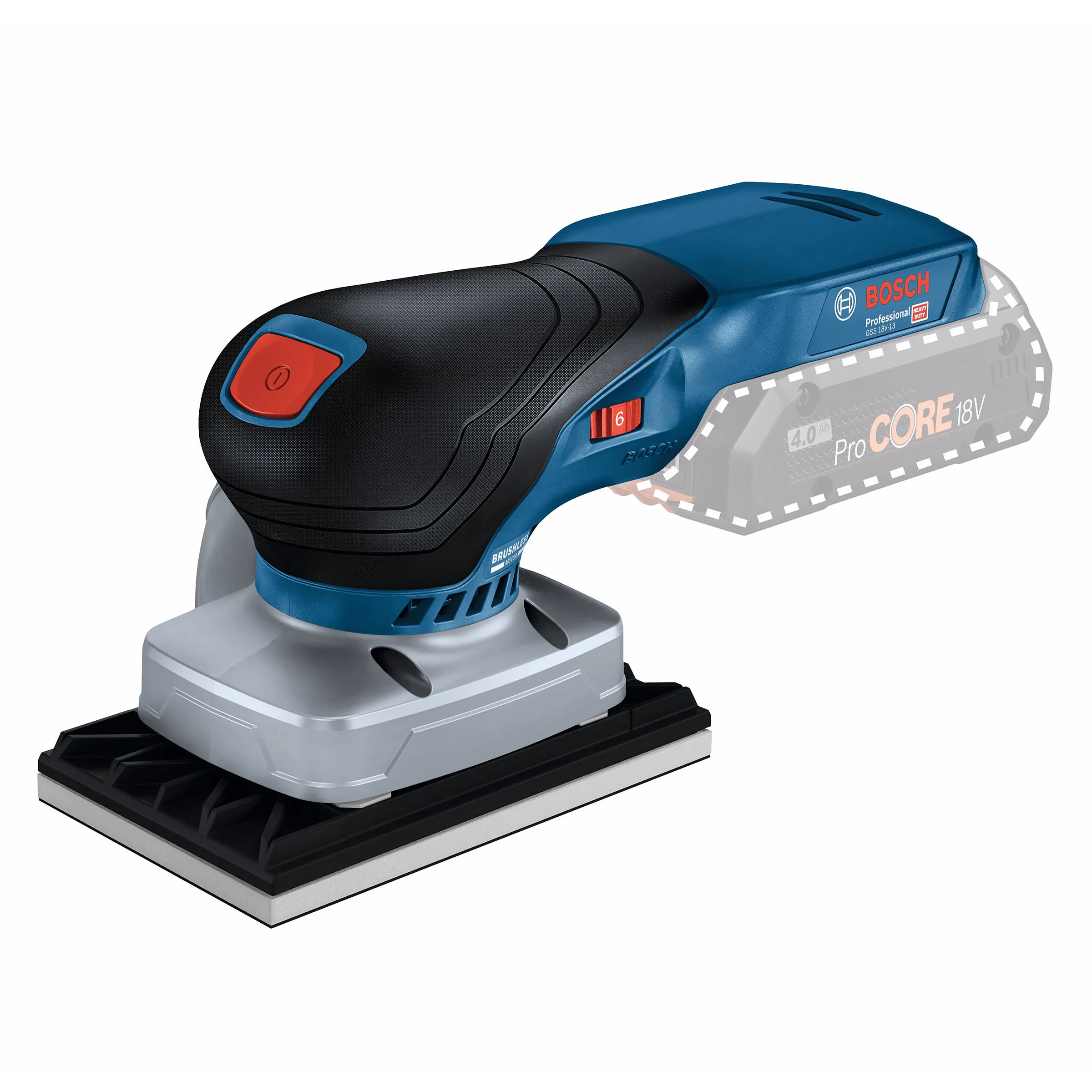 Planslip GSS 18V-13, utan batteri & laddare i L-BOXX