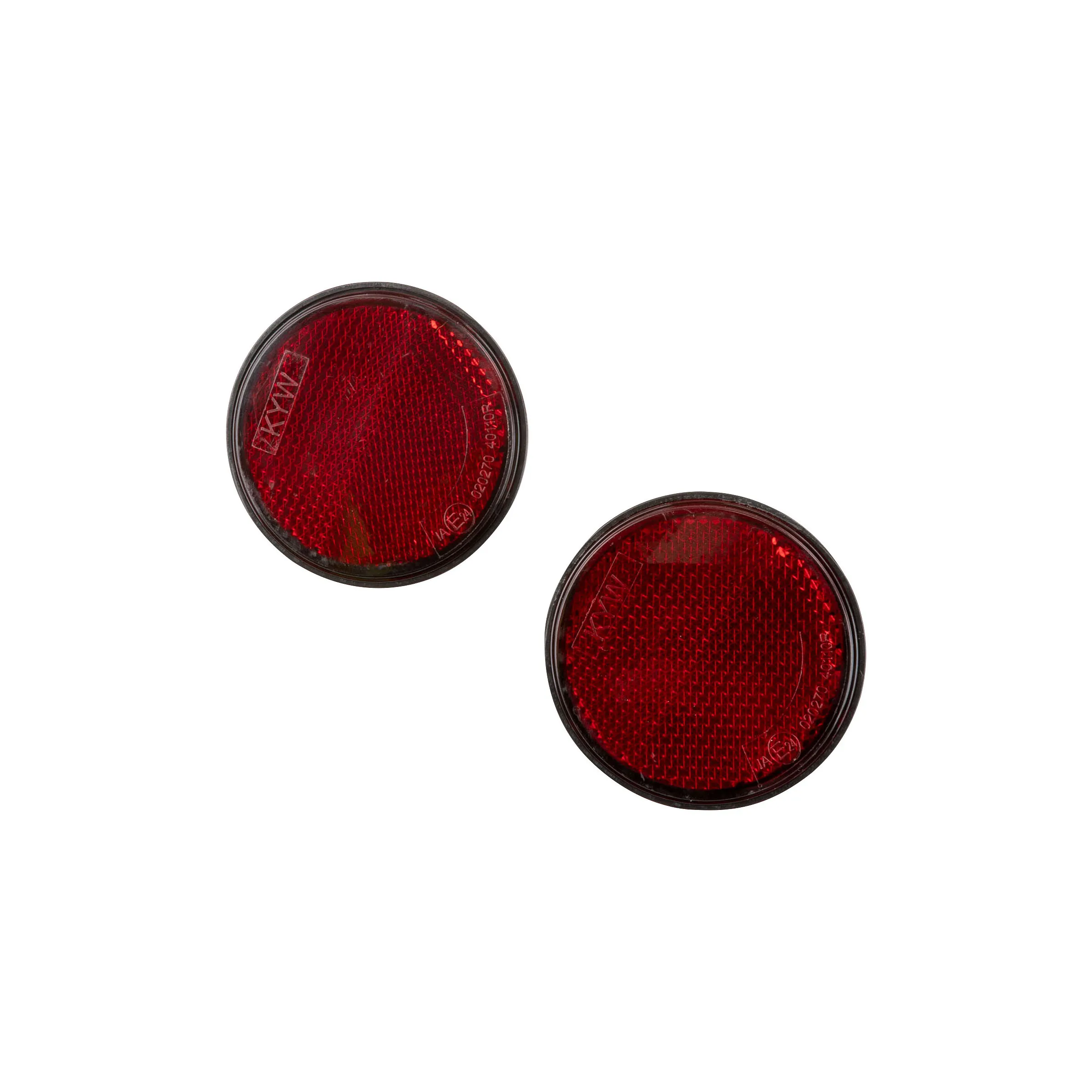 Reflex med skruv, rund, röd, 60 mm, 2-pack