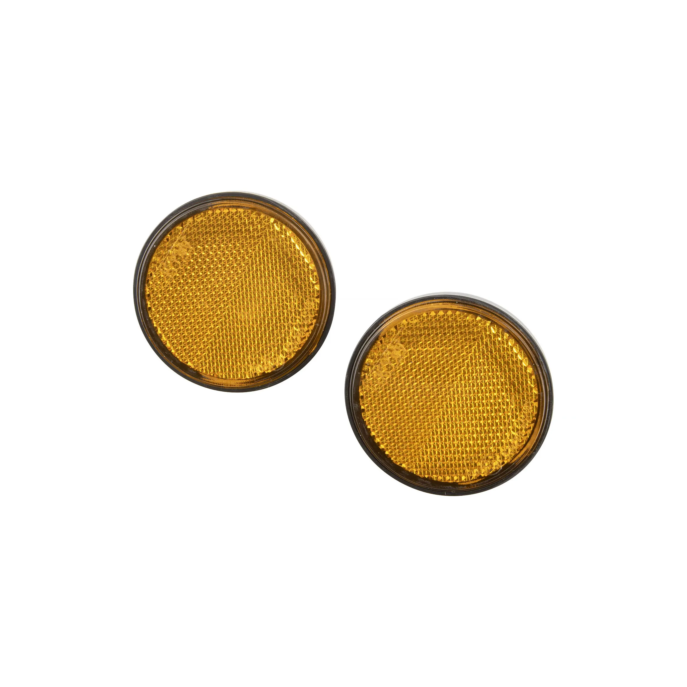 Reflex med skruv, rund, orange, 60 mm, 2-pack
