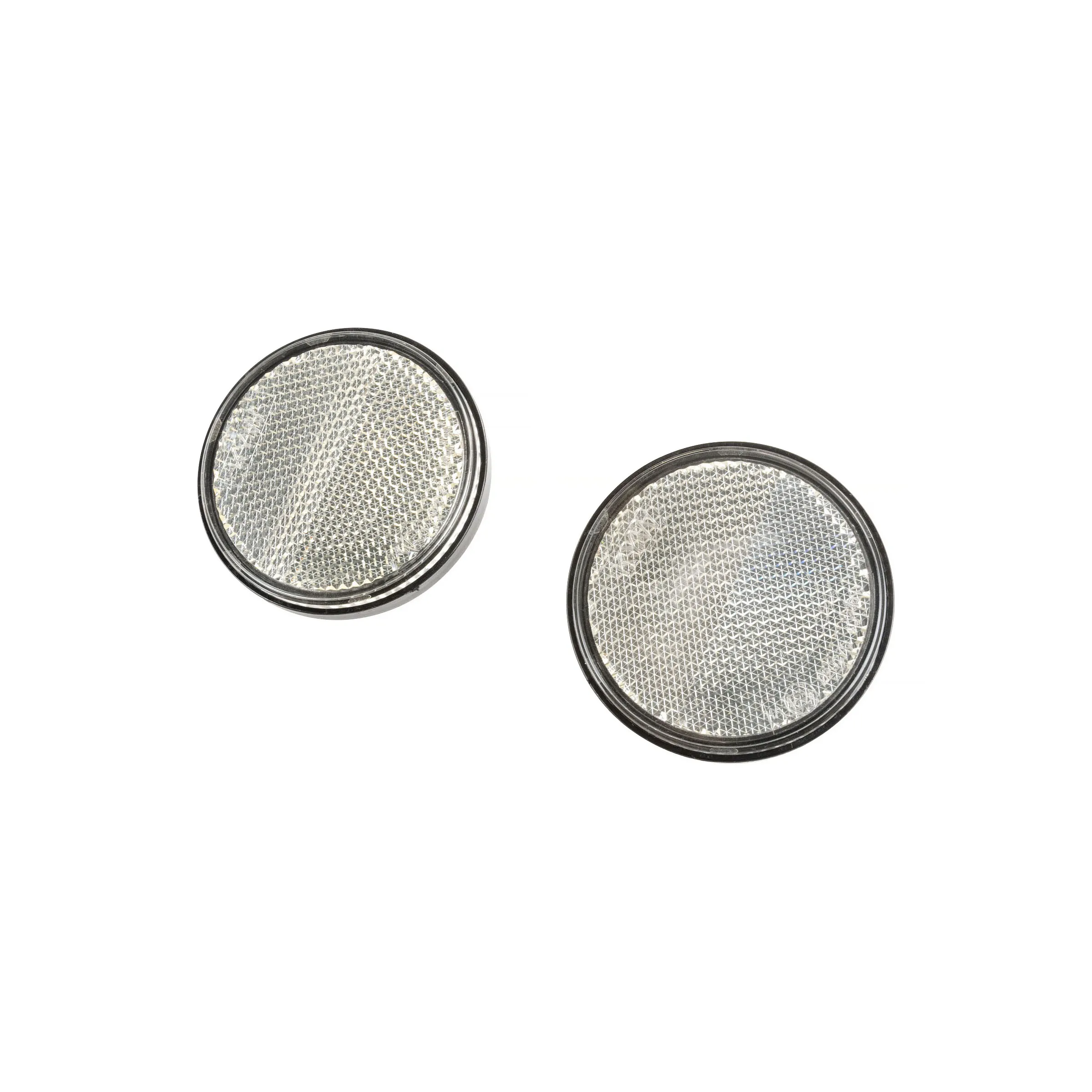 Reflex med skruv, rund, vit, 60 mm, 2-pack