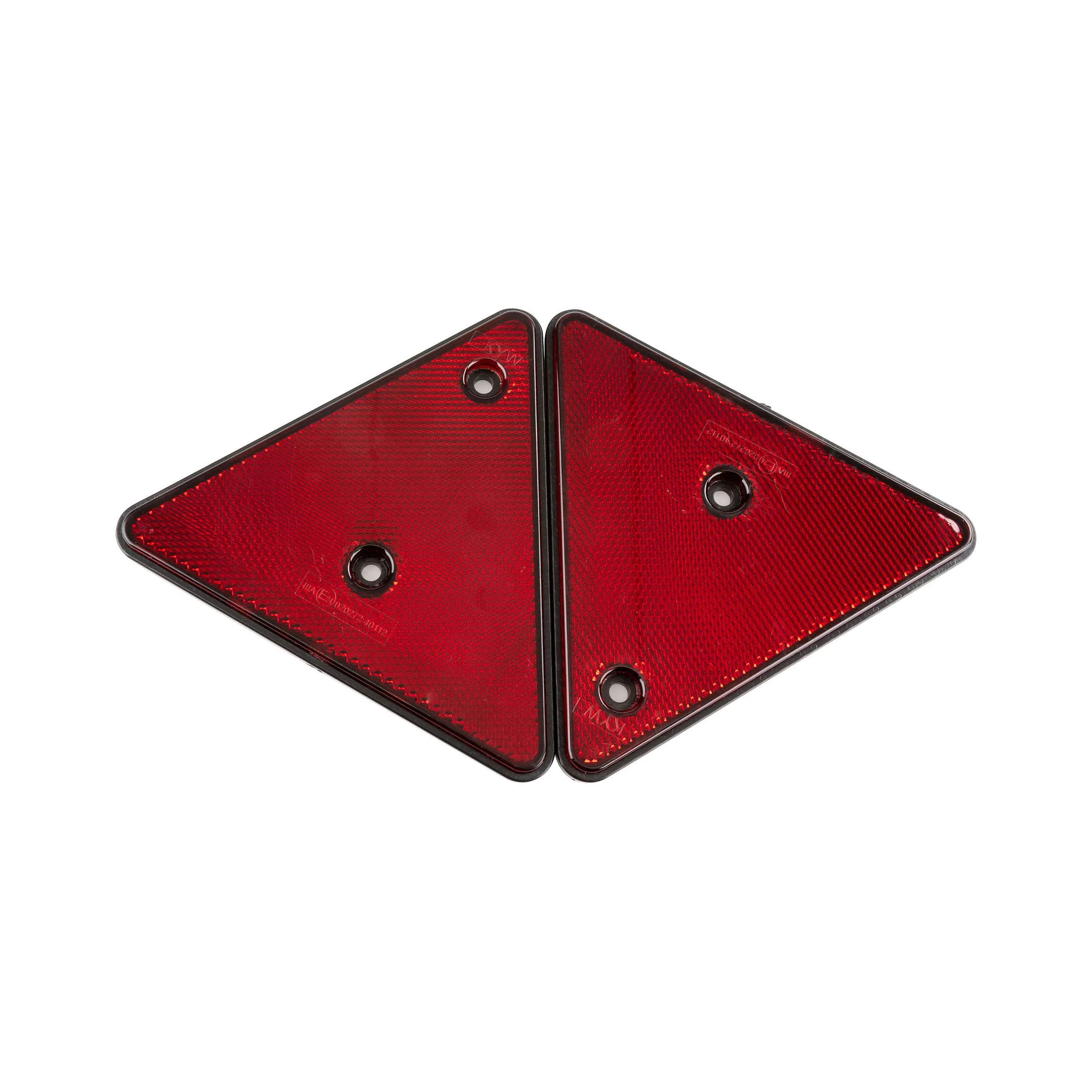 Reflex triangel, röd, 150x150 mm
