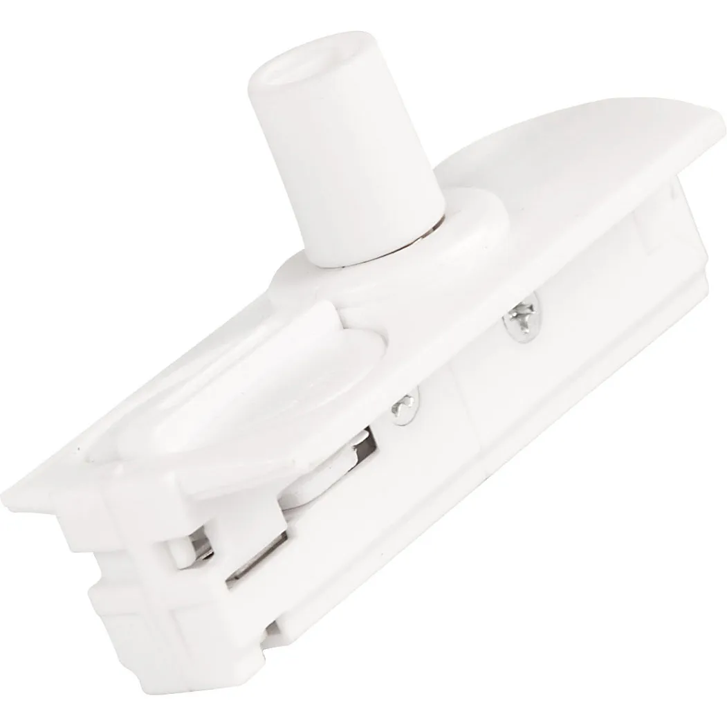 Adapter med dragavlastning, LiteTrac 1-fas, vit