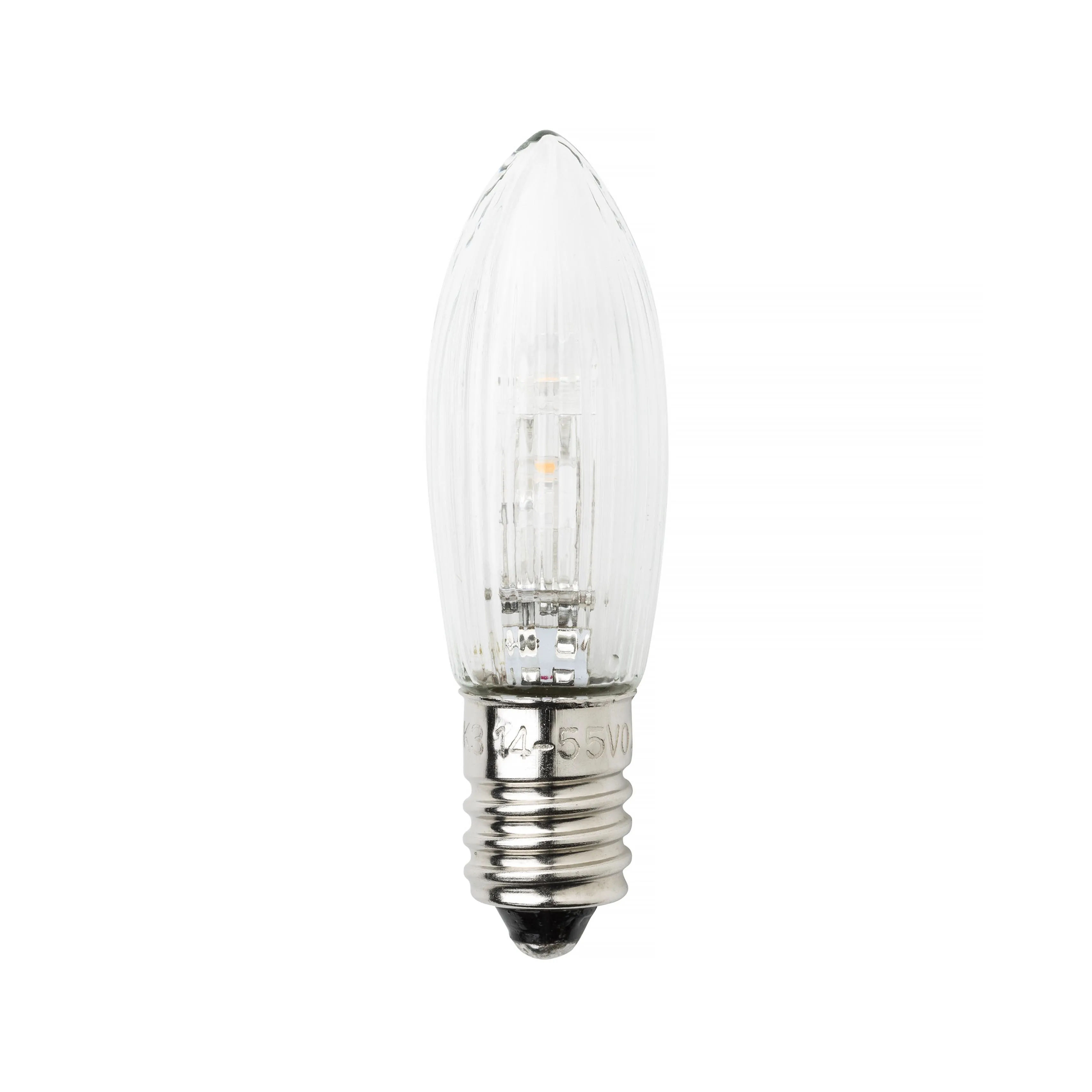 LED, 14-55V, 0,3W, E10, Klar, 3-Pac 