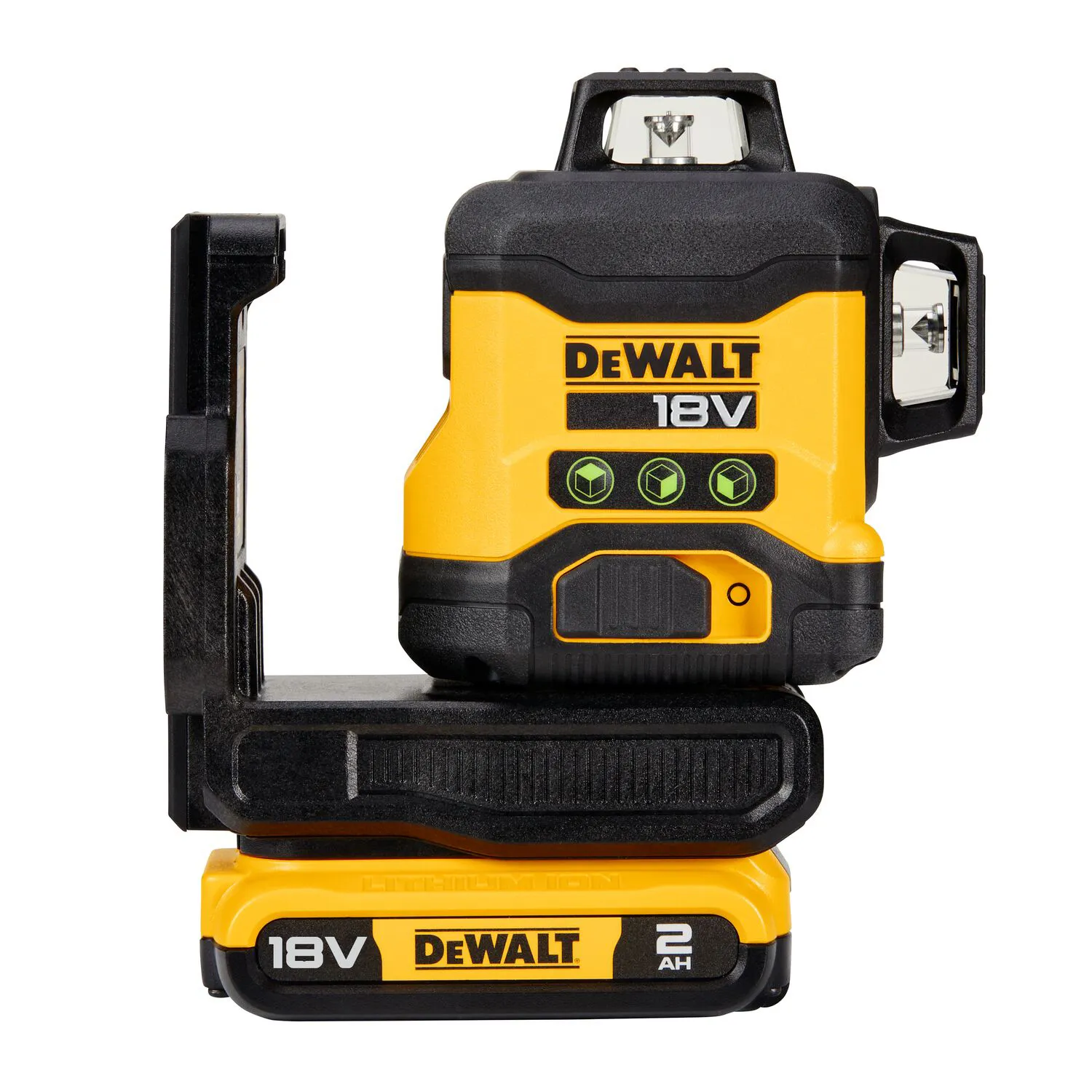 Krysslinjelaser DCLE34031D1-QW, kompakt 18V, 3 x 360º, grön