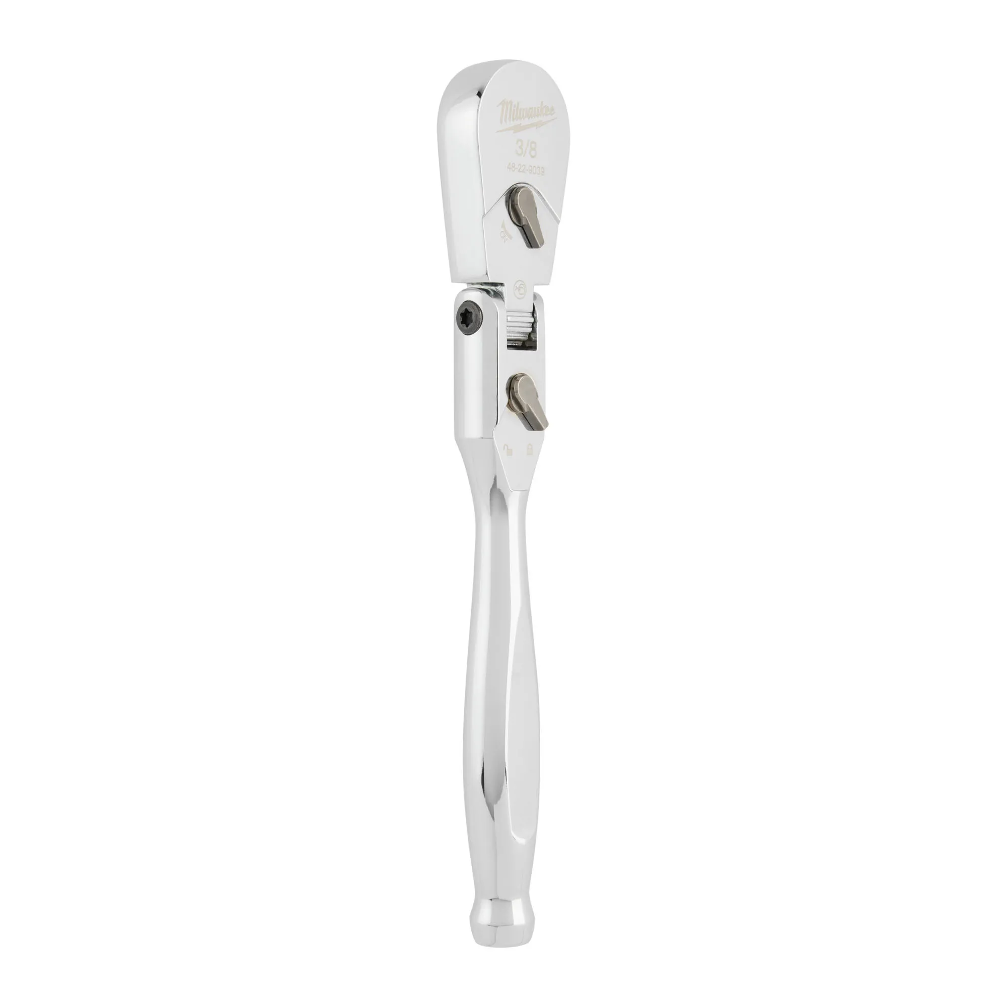 Spärrskaft med ledat huvud, 3/8"