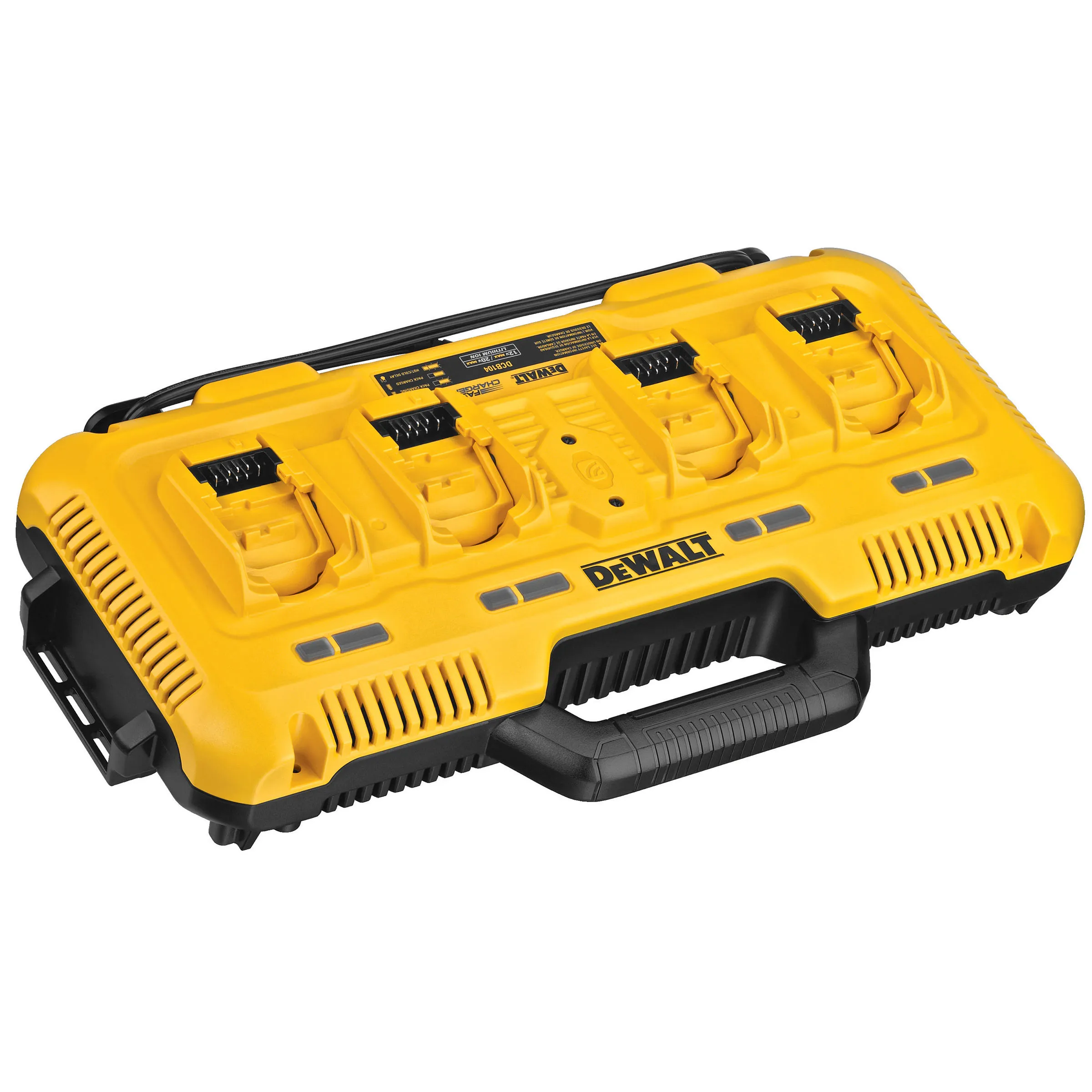 Snabbladdare DCB104 för 18/54V, 14,4V, 10,8V &12V XR, 4-ports