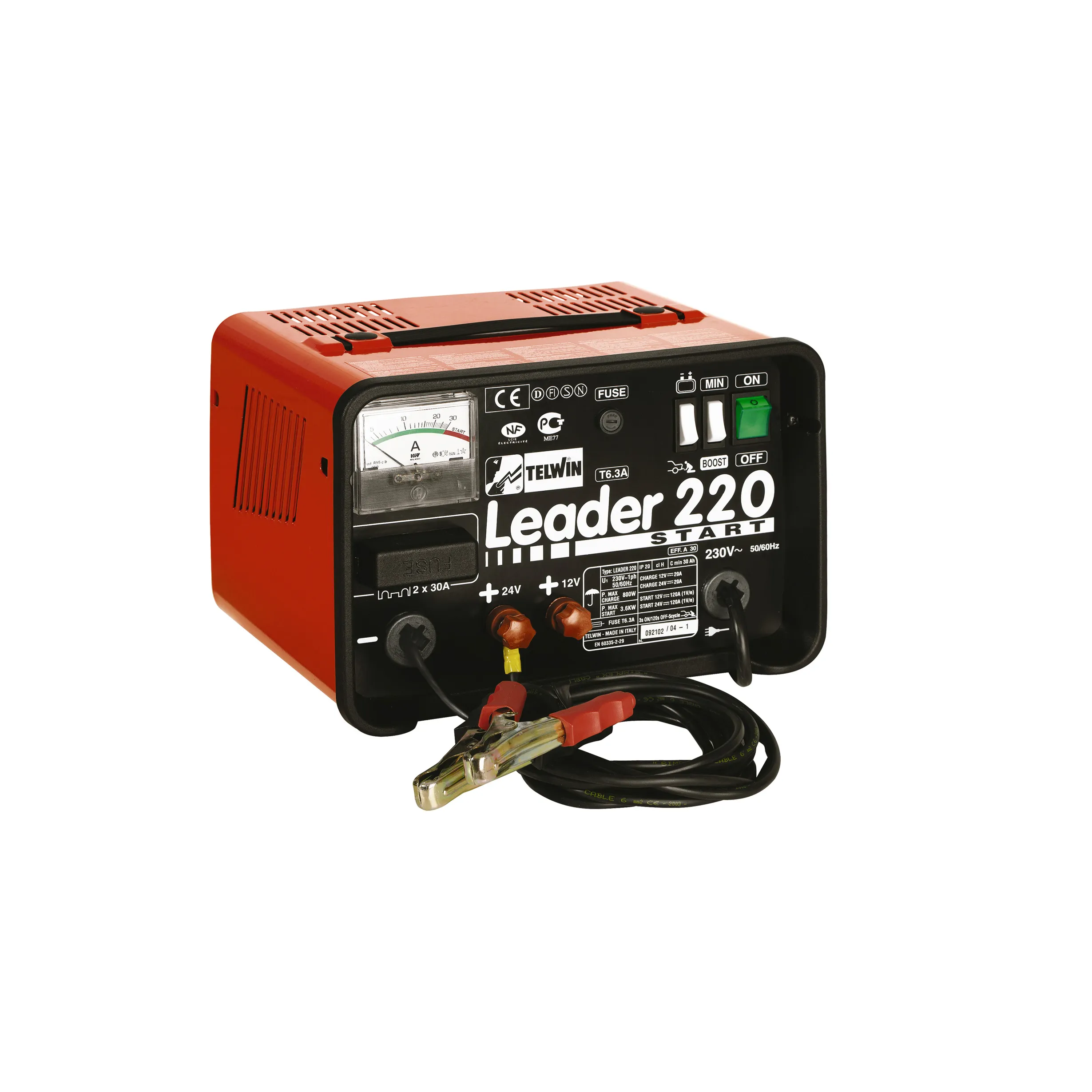 Batteriladdare Leader 220, 12/24 V