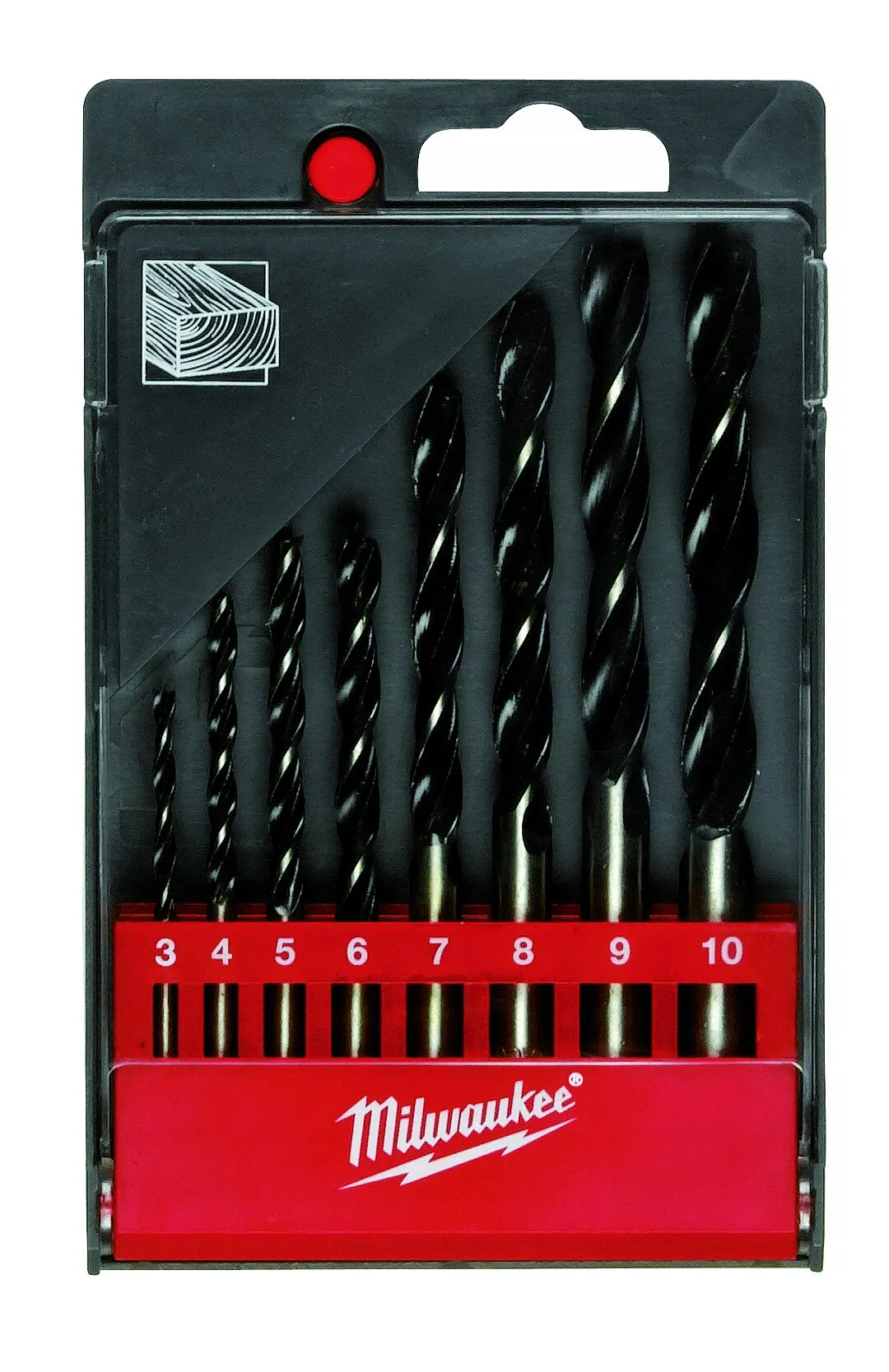 Treborsett 8 deler, 3-10 mm