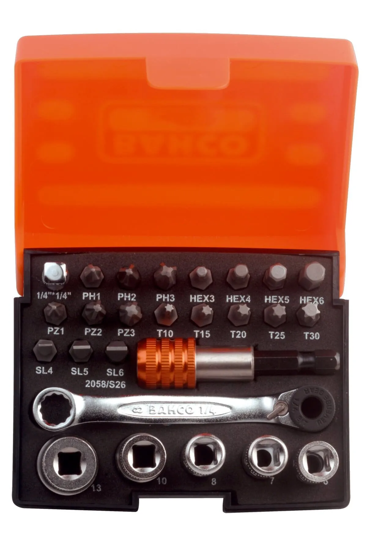 Bitssats 1/4", 26 delar