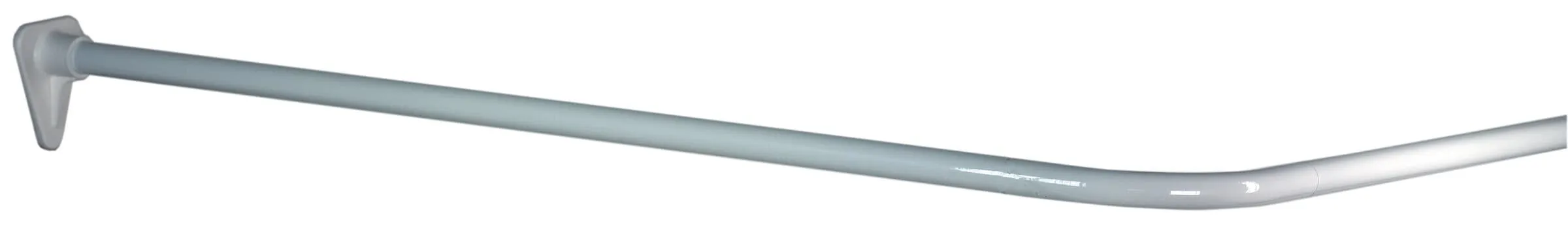 Duschdraperistång, vinkel, 90°, 900x900 mm, vit